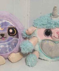 Squishmallow type plushies