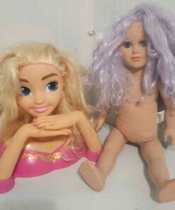 Style my hair doll and my life purple hair girl doll