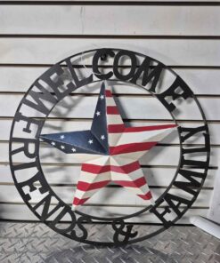 Welcome family and friends american decor 22"