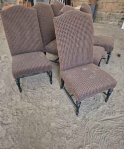 Qty 8 tall back fabric chairs