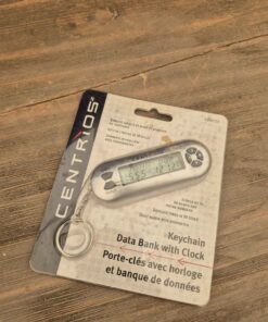 Keychain and data bank with clock