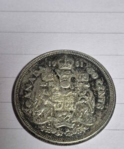 1961 silver Canadian half dollar
