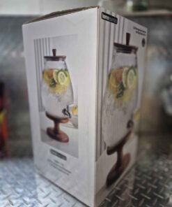 2 litre juice or water dispenser with wooden stand