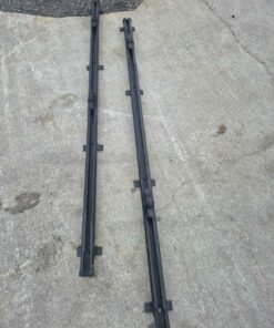 Set of interior bedrails for pickup truck box