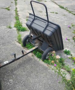 Tow behind dumping yard trailer
