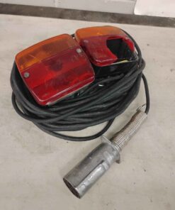 Used set of towing lights with cable and metal plug