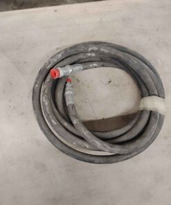 One half inch hydraulic hose with jic male / female ends