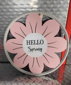 Hello spring 15.5 inch floral decor