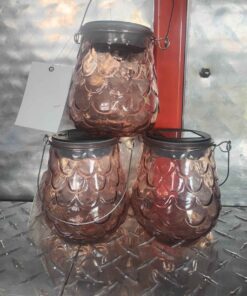 4.5" height solar jar ... BROWN