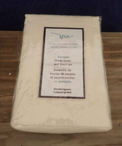 Spa duvet cover and sham set size double queen
