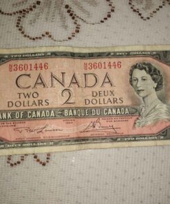 1954 Canadian $2 bill