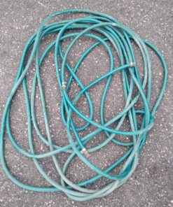 Dark green garden hose