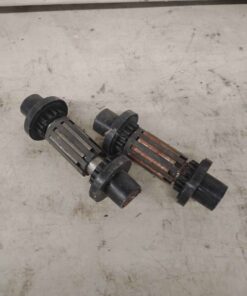 Set of wheelbarrow wheel bearings and shaft