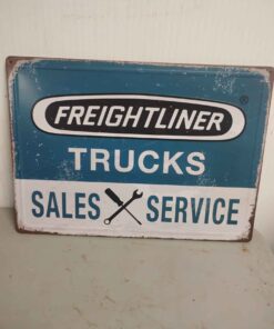 Freightliner trucks metal sign