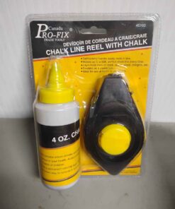 Chalk line reel with chalk