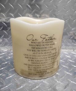 Our father which art in heaven.... candle