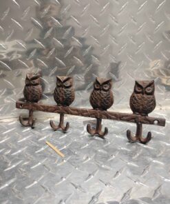 4 hook cast iron owl hooks