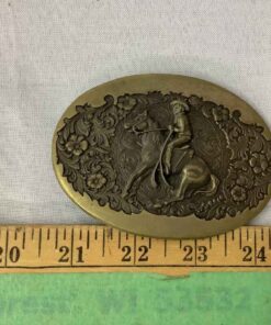Brass Belt Buckle - Cowboy