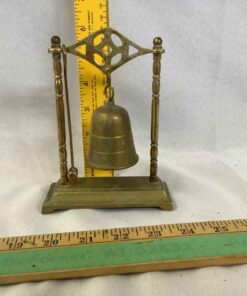 Miniature Brass Bell with stand and striker