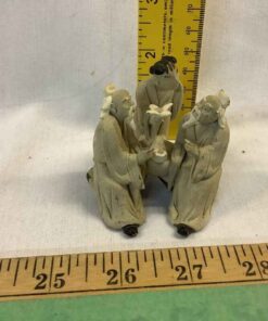 Vintage 3 Chinese Shiwan Pottery Mud men