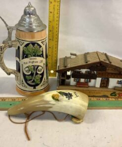 German Stein, Horn and Music Box