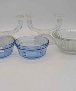 Candlestick holders and bowls