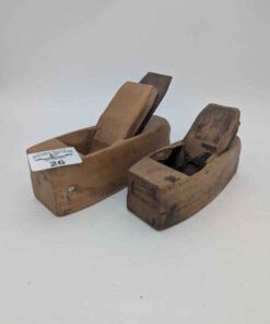 Pair of wooden "boat" planes