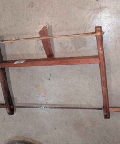 Antique wooden framing saw