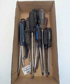 Screwdrivers, hand saw