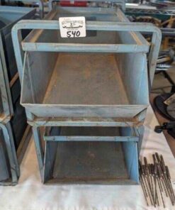 Metal shop storage bins