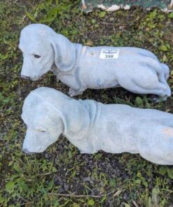 Dachshund dog yard figurines Resin