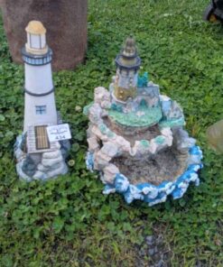 Pair of Lighthouse garden statues