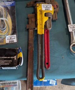 Trio of Heavy Duty Adjustable pipe wrench