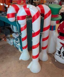 Plastic illuminating Candy Cane