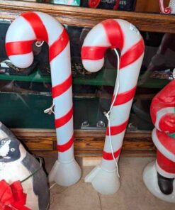 Illuminating plastic candy cane