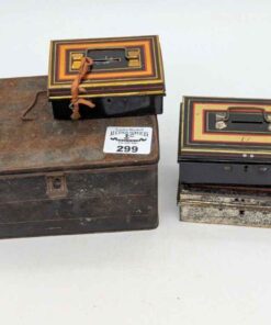 Assorted Metal coin etc boxes