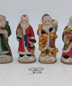 International Porcelain Santa Claus Figures
