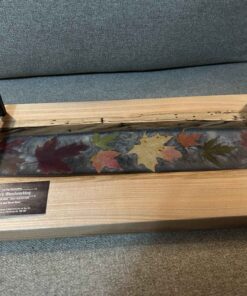 Handcrafted Maple Tray with Maple Leaf insets