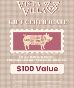 Pork Package donated by Vista Villa Farms