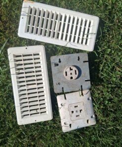 Outlet and floor vent grates