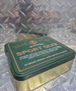 Sports quiz game in metal tin