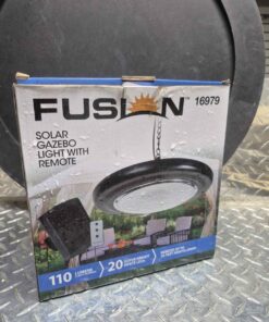 Fusion hanging camping tent light with remote