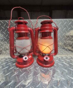 Fire engine red kerosene design decorative light