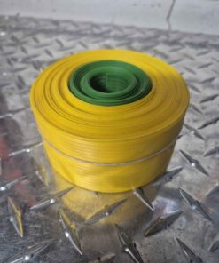 Yellow and green plastic edge