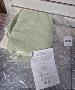 Cocoa village bath towel green and white