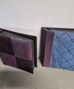 Qty 2 purple photo albums