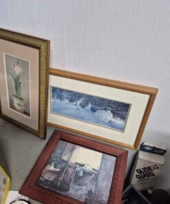 3 framed pictures