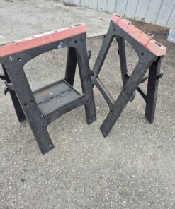 2 folding sawhorse...some broken but still working