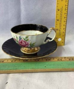 Aynsley Cup & Saucer “Cabbage Rose”