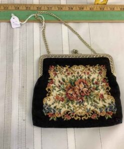 1930s Floral Tapestry Evening Bag